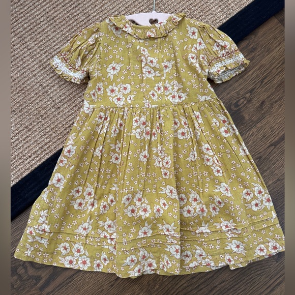 Lali Kids Marigold Floral Dress with bow included! - Picture 3 of 7